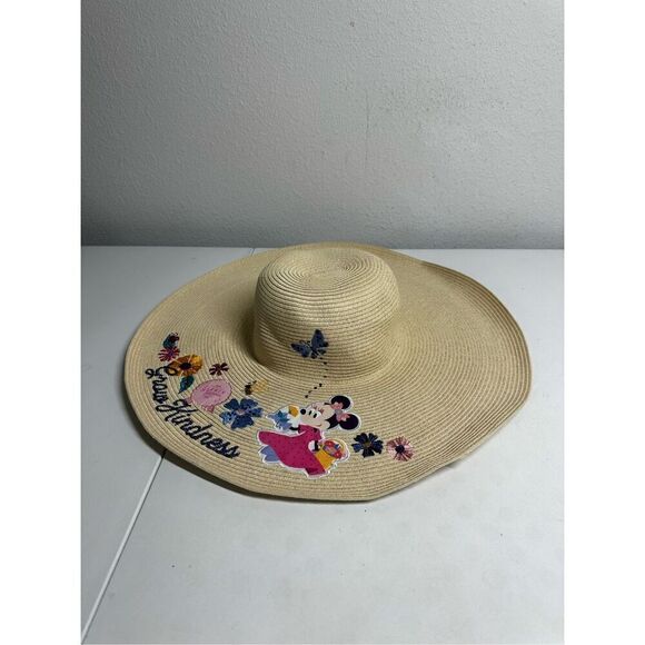 Disney Parks Epcot Flower & Garden Fest. Minnie Icon Straw Sun Beach Floppy Hat - Picture 1 of 12